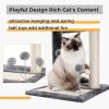 Indoor Small Cat Tree with Pad Fully Wrapped Scratching Posts