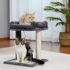 Indoor Small Cat Tree with Pad Fully Wrapped Scratching Posts