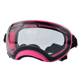 UV Protection Pet Windproof Goggles (Option: Pink Frame Transparent)