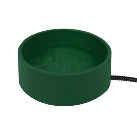 L Pet Heating Bowl Pet Tableware Anti-fall Non-slip Constant (Option: Army Green-US)