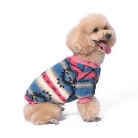 Pet Warm Fluffy Jacket Poodle (Option: Pink-S)