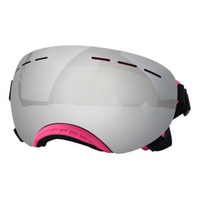 UV Protection Pet Windproof Goggles (Option: Pink Frame Silver Strip)