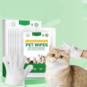 Butt Wiping Dog Cat Bath Cleaning Wipes (Option: Disposable Gloves)