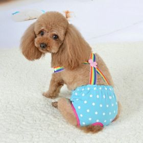 Pet Cute Strap Menstrual Panties (Option: Dot Sky Blue-XXS)