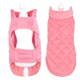 Velvet Pet Clothes Autumn And Winter Warm (Option: Pink-S)