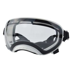 UV Protection Pet Windproof Goggles (Option: White Frame Transparent)