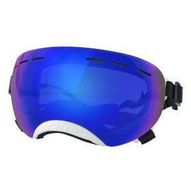 UV Protection Pet Windproof Goggles (Option: White Frame Blue Lens)