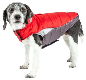 Helios Hurricane-Waded Plush 3M Reflective Dog Coat w/ Blackshark technology (size: X-Large)