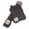 Touchdog 2-In-1 Windowpane Plaided Dog Jacket With Matching Reversible Dog Mat