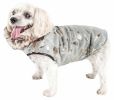 Pet Life Luxe 'Gold-Wagger' Gold-Leaf Designer Fur Dog Jacket Coat