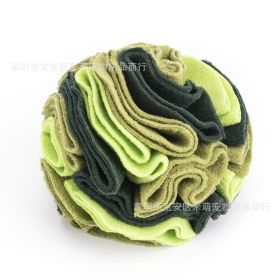 Pet Sniffing Pad Upgraded Version Dog Sniffing Snack Ball (Option: Forest Green-20cm)