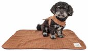 Touchdog 2-In-1 Windowpane Plaided Dog Jacket With Matching Reversible Dog Mat