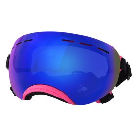 UV Protection Pet Windproof Goggles (Option: Pink Frame Blue Lens)