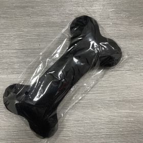 Cotton Velvet Dog Toy Bone Biting Molar Rod (Option: Black-20x10CM)