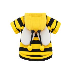 Frog Dog Small Medium Sweater Fleece Clothes Pet Products (Option: Wings Bee-L)