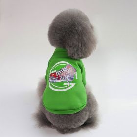 Dog Winter Pet Clothes Brushed Hoody (Option: Shoes Sweater Green-XXL)