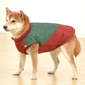 Vest Medium Sized Large Dog Cotton Suit (Option: Green-3XL)