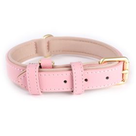 Lychee Pattern Dog Collar Diving Cotton Anti-strangulation (Option: Pink-S)